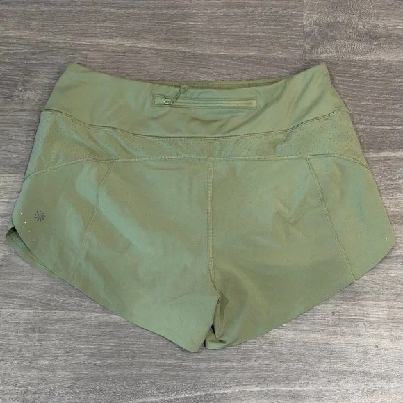 Athleta Run With It 3.5 inch Sage Green Women's Athletic Shorts Small - Picture 5 of 10